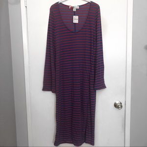 Free People Red and Blue Beach Cover-up size M